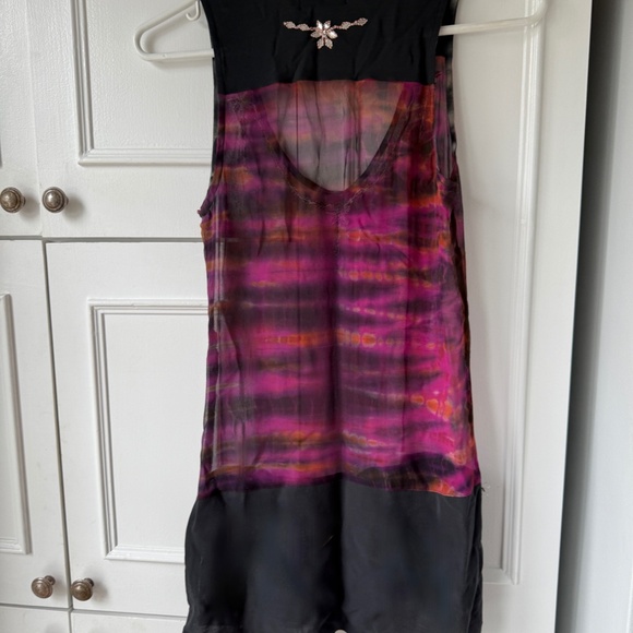 Antik Batik sheer long tunic top. - Picture 3 of 3